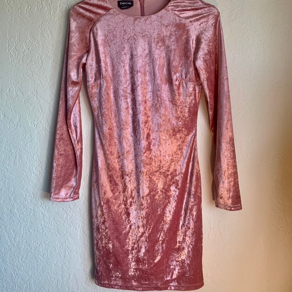 Pink Bodycon dress - crushed velvet - Picture 11 of 11